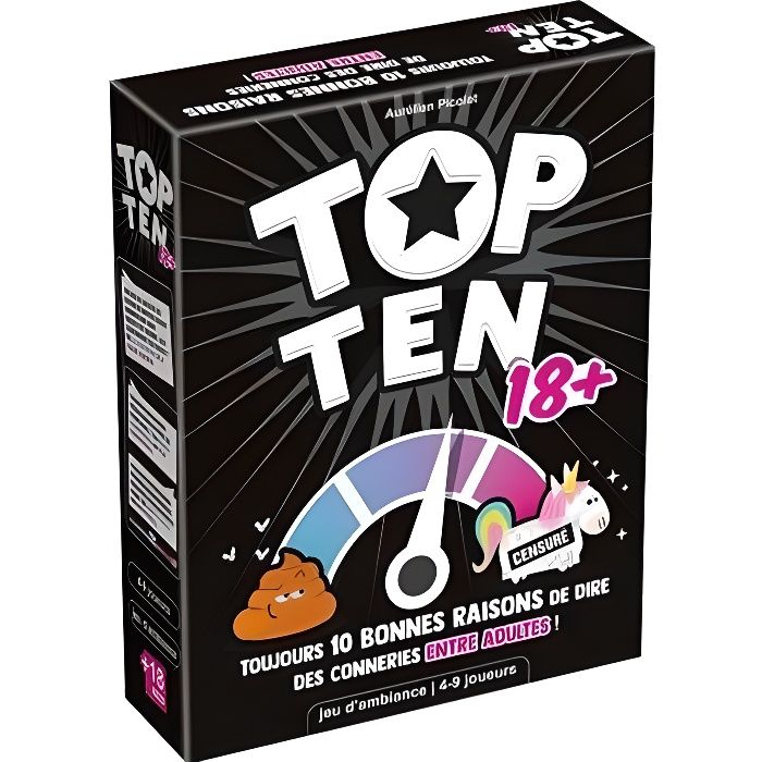 Cocktail Games | Top Ten 18+| Board game | from 14 years old | 4 to 9 players | 30 minutes