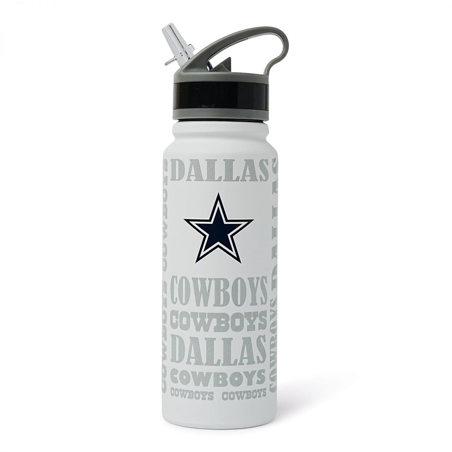 Dallas Cowboys Replay 25-Ounce Stainless Steel Flip-Top NFL Water Bottle