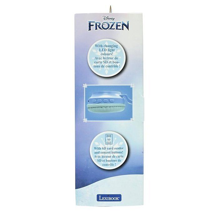 Foldable Bluetooth and wired luminous headset with a design of a tiara from the world of Frozen with limitation of the