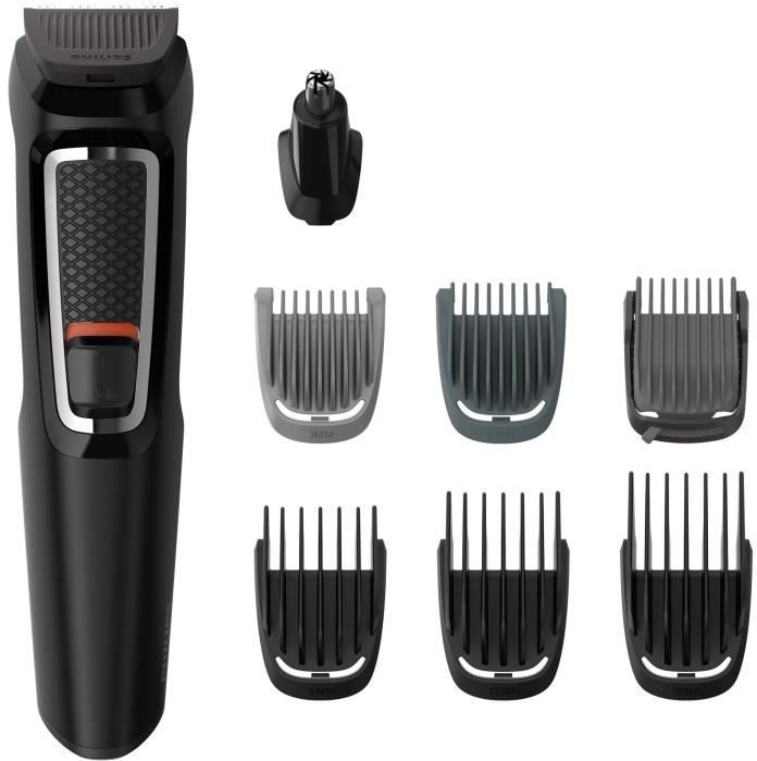 PHILIPS MG3730 / 15 Beard and Hair Trimmer - Multistyle - 8 in 1 - Self-sharpening Blades - Black