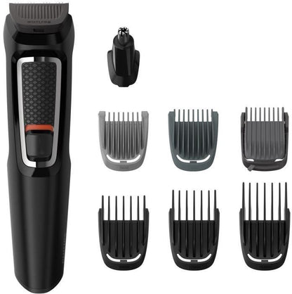 PHILIPS MG3730 / 15 Beard and Hair Trimmer - Multistyle - 8 in 1 - Self-sharpening Blades - Black