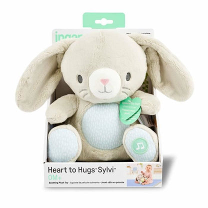 INGENUITY Sylvi baby rabbit comforter, soft toy, soothing melodies and vibrations, luminous, birth gift