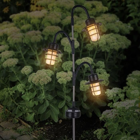 Decorative solar beacon - LUMISKY - BERRY SPIKE - H74 cm - Warm white LED