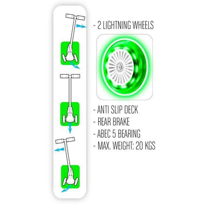 STAMP 3 wheel balance scooter SKIDS CONTROL light wheels