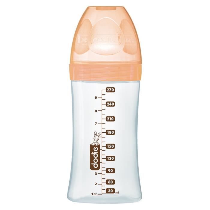 DODIE Bottle Sensation Glass 270ml Beige Biche - 0-6 Months