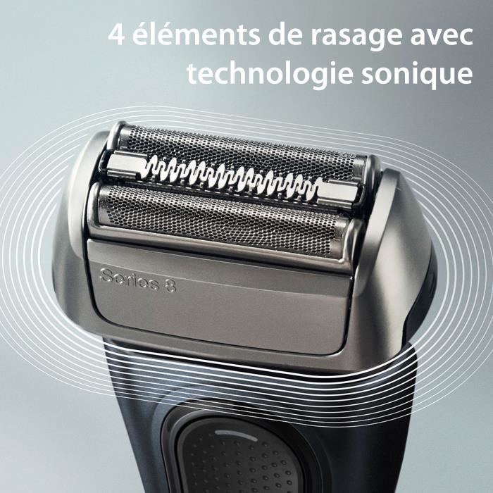 Shaver - BRAUN - SERIES 8 8513s - 4 shaving elements - Wet&Dry - 60 min - Black