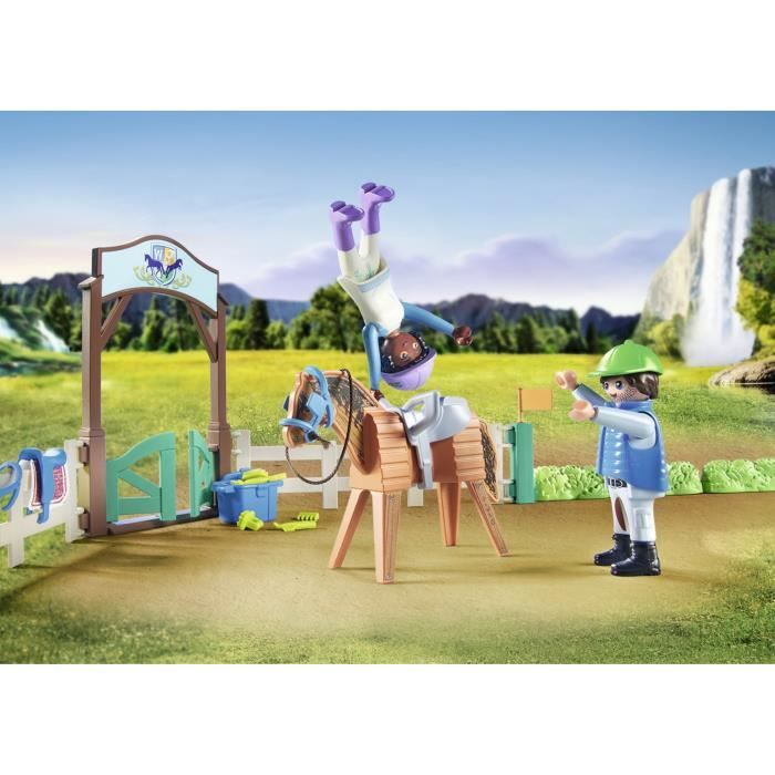PLAYMOBIL 71637 Horses of Waterfall Riding Arena, 67 pieces, Ages 5+