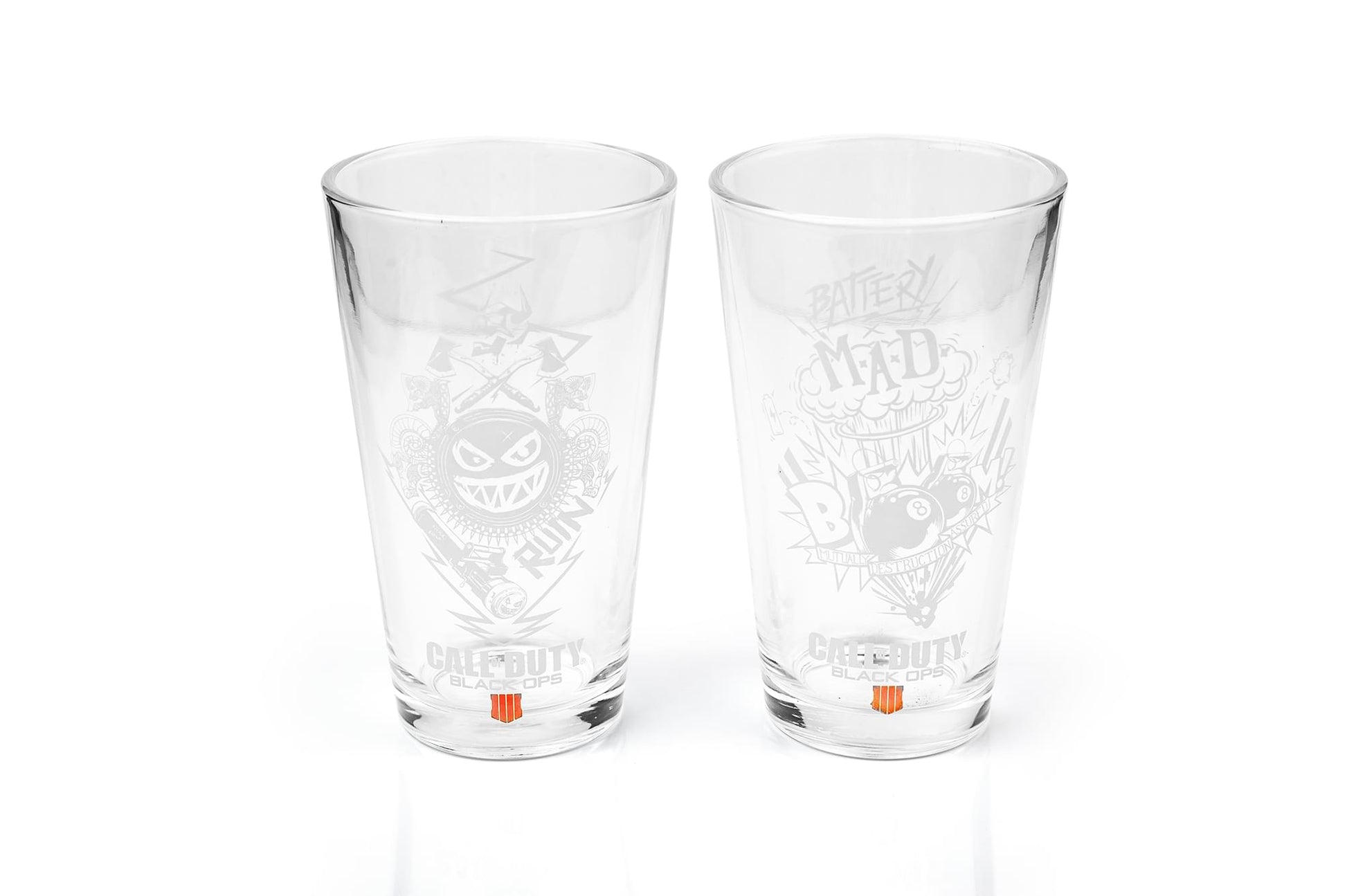 Premium Call of Duty Black Ops 4 Specialists 17oz Drinking Glasses | Set of 2