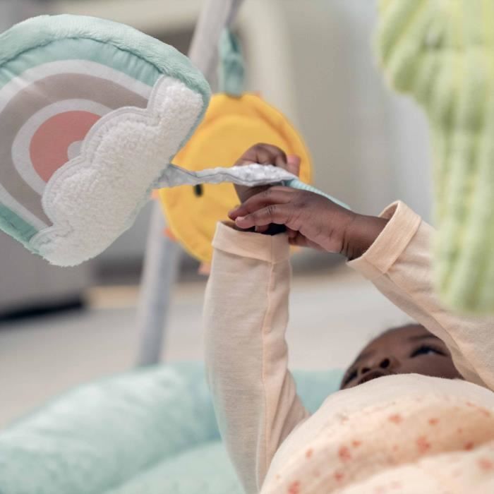 INGENUITY Calm Spring Extra Soft Baby Play Mat with 6 Detachable Sensory Toys