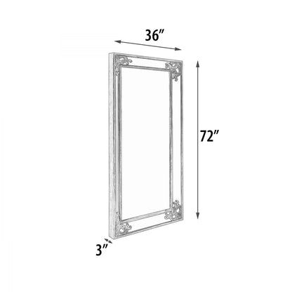 Monte Carlo Silver Vertical Mirror