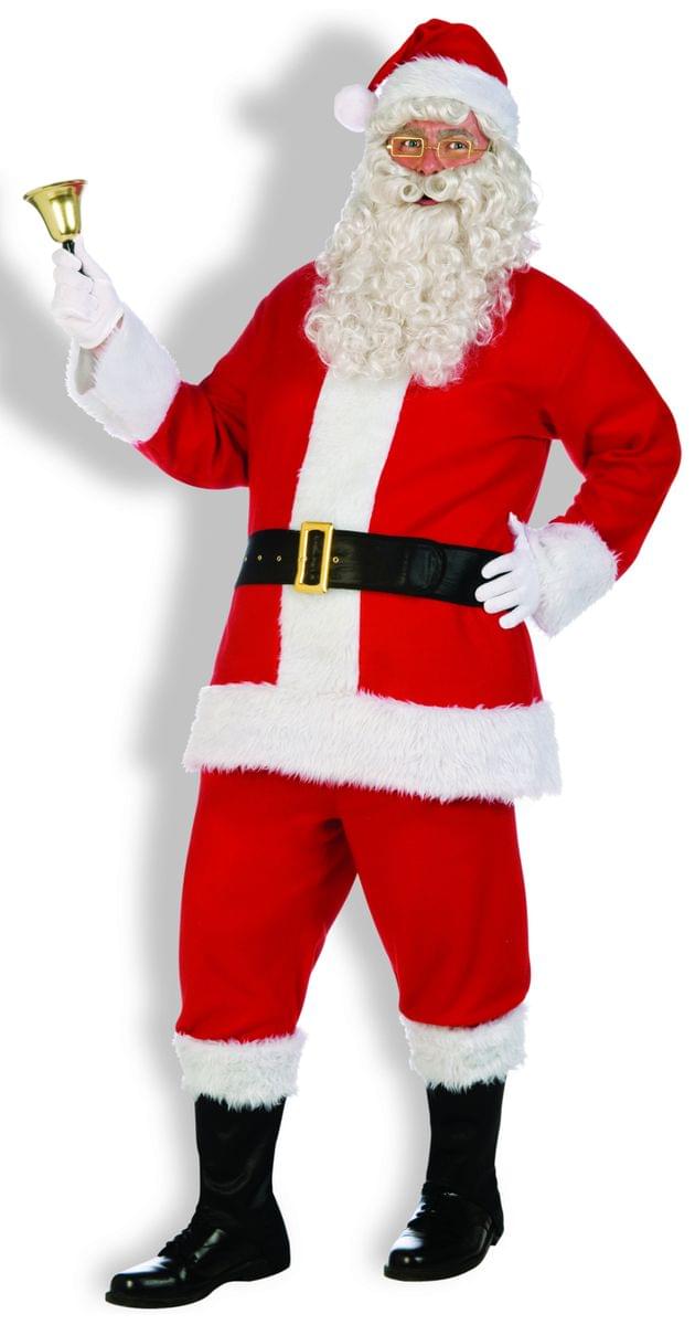 Santa Claus Costume Flannel Santa Suit Standard