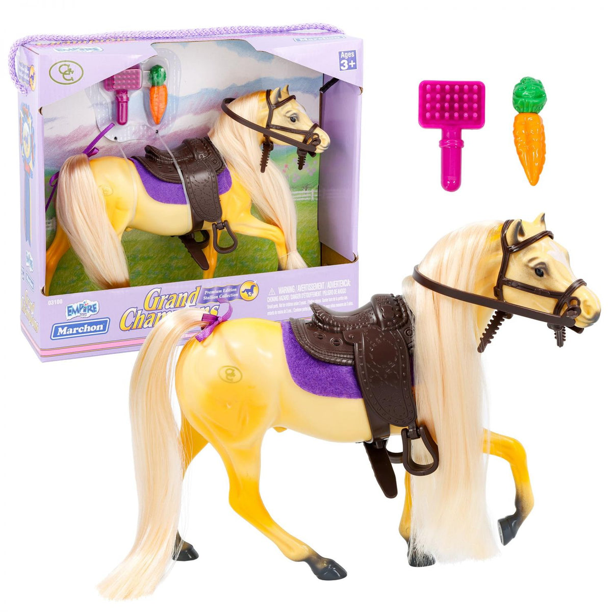 Grand Champions Premium Stallion Collection Horse Figure | Palomino Morgan