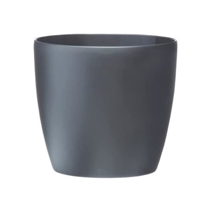 ELHO Brussels Wheels 40 round flowerpot - Black - Ø 39 x H 37 cm - interior - 100% recycled