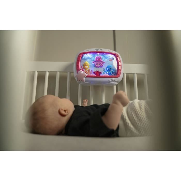 BABY EINSTEIN Baby Night Light - Pink Sea Dreams - 25 min setting light, sound, music or soothing ocean sounds, remote control