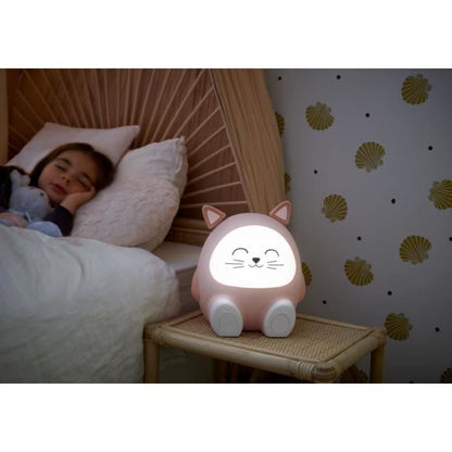 Light speaker & night light - BIGBEN - Cat - Bluetooth 5.0, 15W, Adjustable night light, Timer, USB-C battery