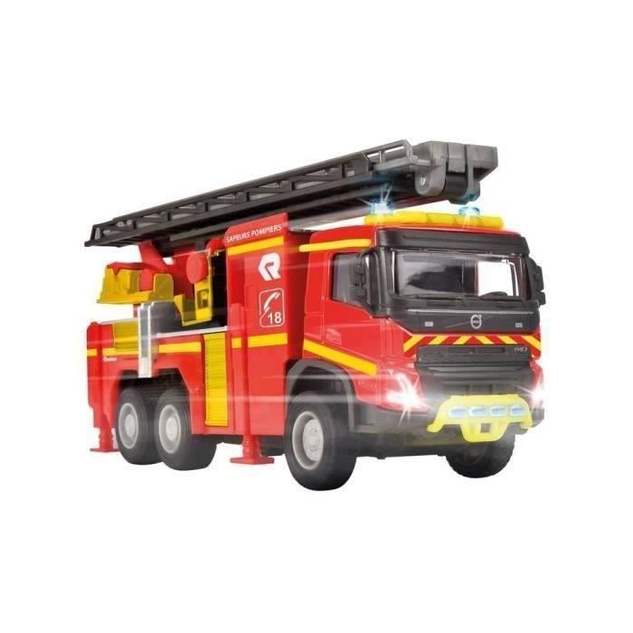 Volvo Fire Truck - MAJORETTE - 19 cm - Opening doors - Sounds and lights