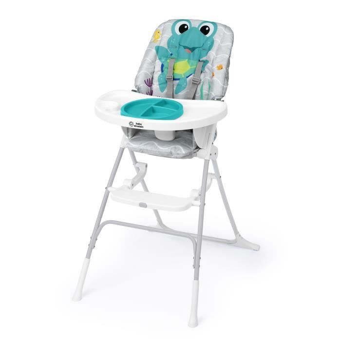 BABY EINSTEIN NEPTUNE High chair for babies from 6 months to 3 years old, including: water mat, safety plate, tray and storage pocket