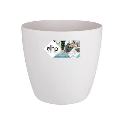 ELHO Brussels Wheels 47 round flower pot - White - Ø 47 x H 44 cm - interior - 100% recycled