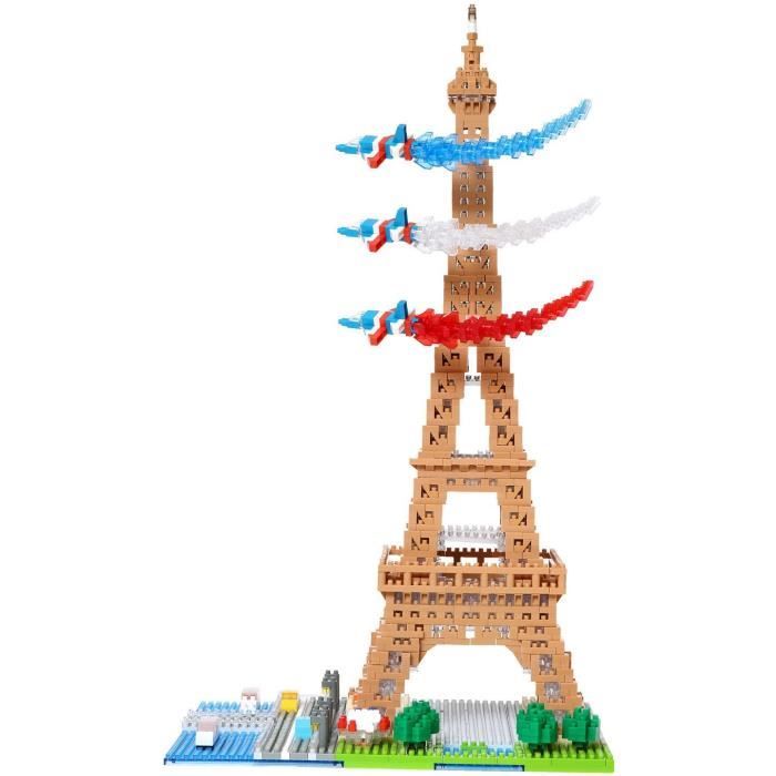 Nanoblock - Bandai - NB057 - Eiffel Tower - 500 pieces - DIY - Ages 8 and up
