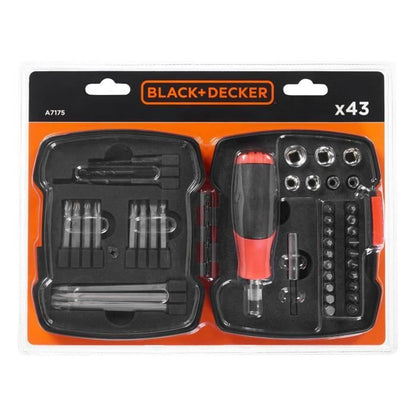 BLACK & DECKER 43 pieces screwdriver set A7175