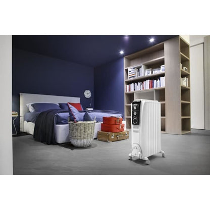 Dragon4 DELONGHI oil bath radiator - 2000W - 3 heating stages - Real Energy technology - Chimney effect