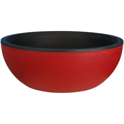RIVIERA - Flower pot cut - Granite D40 - Red