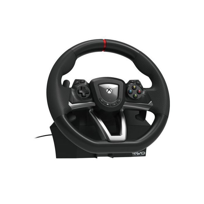 Racing Wheel - HORI - Overdrive - Pedals Included - PC and Xbox Compatible - Black