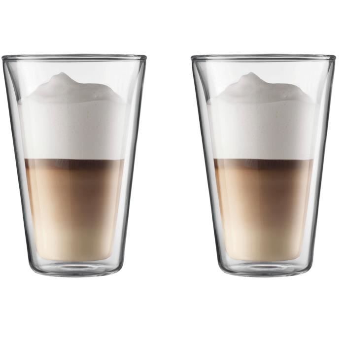 BODUM CANTEEN Set of 2 double wall glasses 0.4 l Transparent