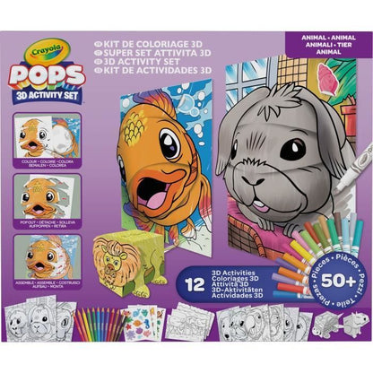 Creative - CRAYOLA - POPS 3D Color Pops Gift Set - Over 12 3D Activities! Ages 6 and up