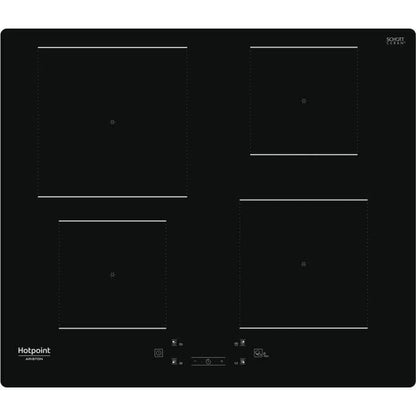 HOTPOINT - HQ5660SNE - Induction hob - 4 burners - 7200W - L60 cm - Black glass coating