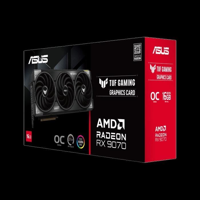 Graphics card - ASUS - TUF-RX9070-O16G-GAMING
