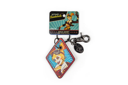 DC Comics Bombshells Harley Quinn Faux Leather Keychain