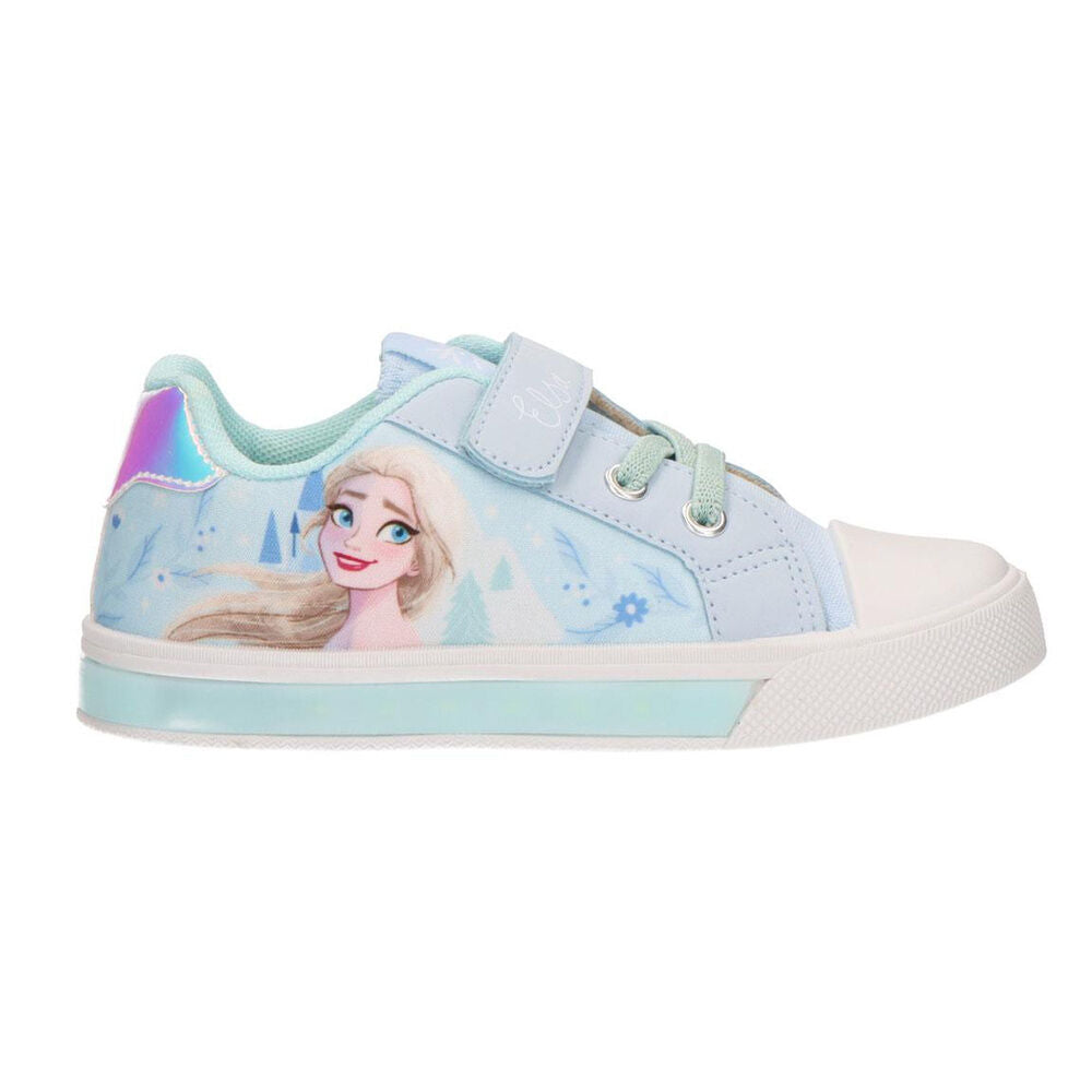 Disney Frozen canvas trainers with ligths