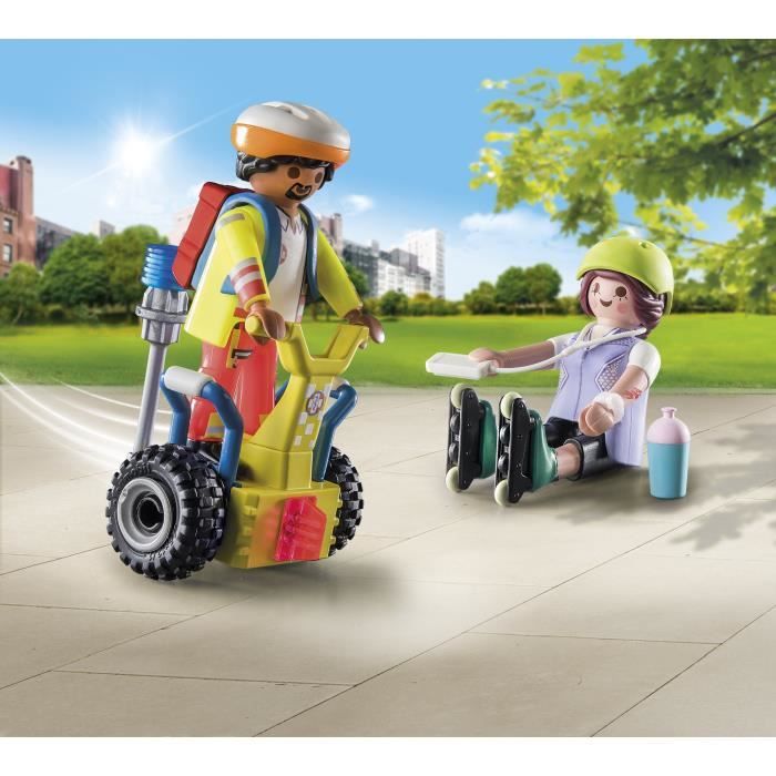 PLAYMOBIL - 71257 - City Action Les Secouristes - Starter Pack - Supervisor with Segway