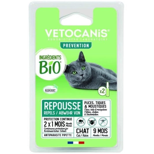 Antiparasitic Pipettes - VETOCANIS - Organic Ingredients for Cats