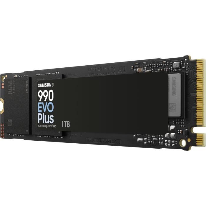 Internal SSD - SAMSUNG - 990 EVO Plus 1TB - NVMe M.2 PCIe 4.0x4 - Read speed up to 7,150 MB/s