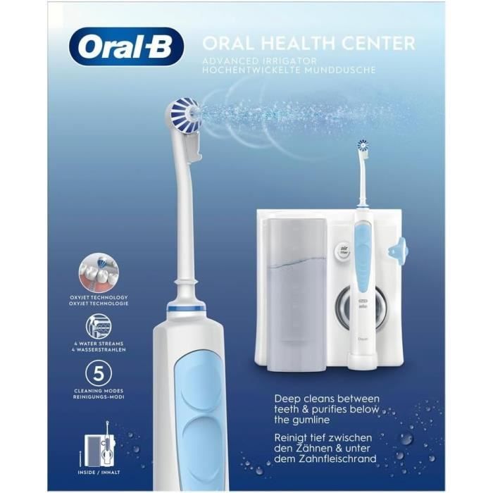 Oral-B Oral Health Center Water Flosser: Water Floss, 1 Oxyjet Cannula, 1 Water Jet Cannula