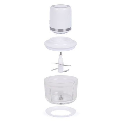 Cordless electric chopper - LIVOO - 200 W - 2 speeds - 1.2 L - 4 steel blades - White