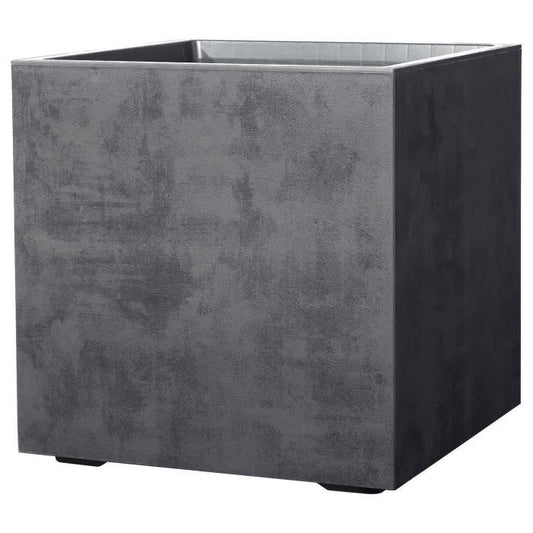 Cube Flower Pot - DEROMA - Millennium R - Anthracite - Self-Watering - Casters - 49 cm