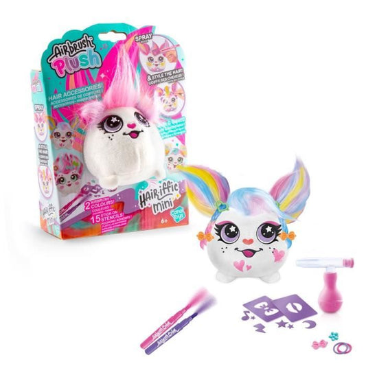 Canal Toys - Airbrush Plush - Mini Hair'iffic plush toy to style and decorate with felt-tip pens - AIR 038 - Random plush model