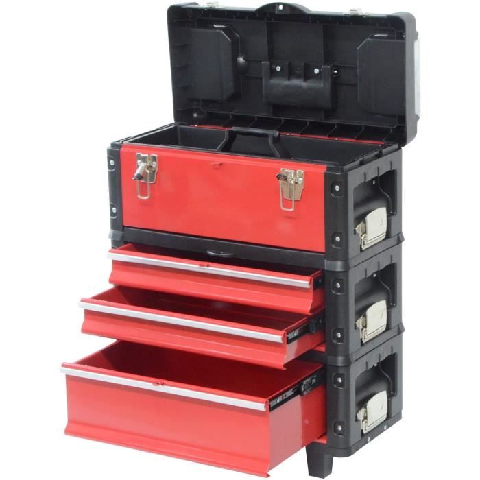 DEFPRO tool trolley 3 stackable modules