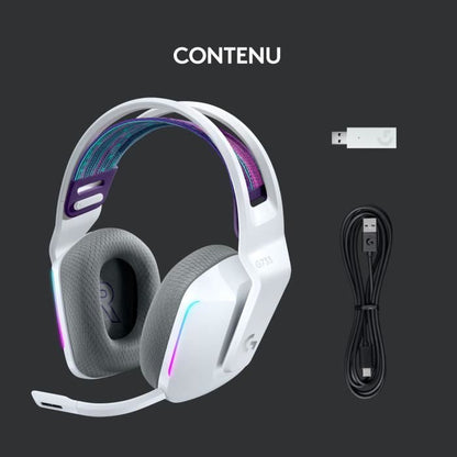 Gaming Headphones - Wireless - LOGITECH G - G733 LIGHTSPEED - White