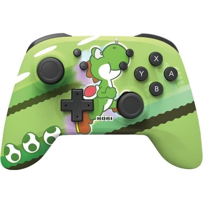 Gamepad - HORI - HORIPAD - Wireless - Green - Nintendo Switch and OLED - Super Mario - Yoshi-Dash