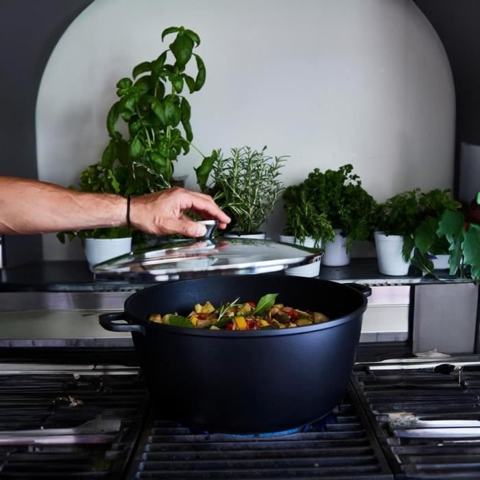 Tall slow cooker - BAUMALU - 384942 - Ceramic interior - With lid - 36 cm