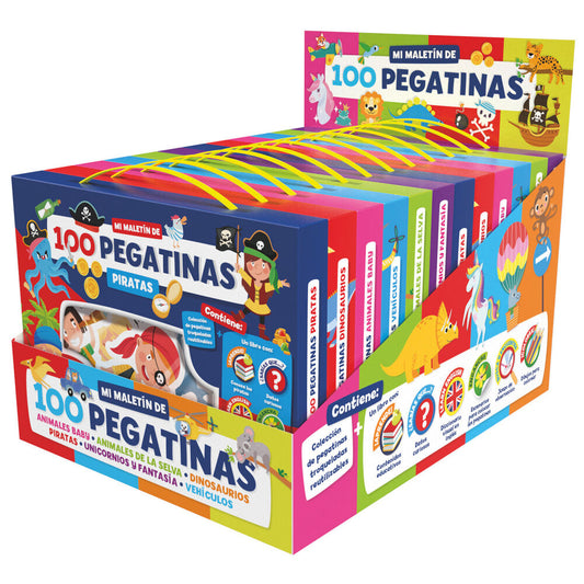 Assorted 100 stickers briefcase