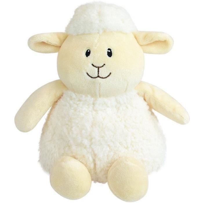 JEMINI Sheep hot water bottle plush - To be heated in the microwave micro clay beads +/- 19 cm