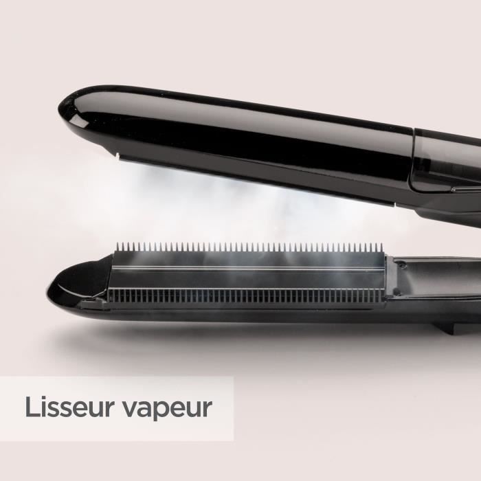 BABYLISS ST492E Steam Straight Steam Straightener - 39mm wide ceramic plates - 5 temperatures 150 ° C-230 ° C-Advanced Ceramics Heater