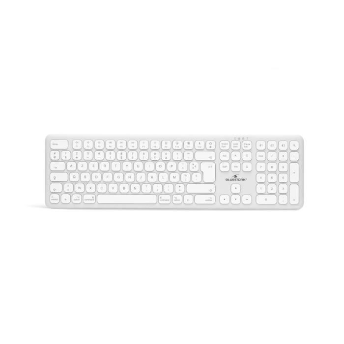 Bluetooth wireless keyboard - BLUESTORK - MAC - Full size - Mac compatible - White