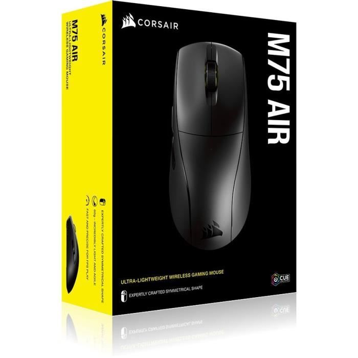 Wireless gaming mouse - CORSAIR - M75 AIR WIRELESS - Ultralight - Black