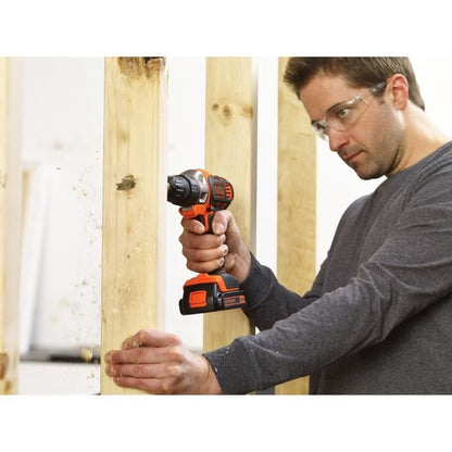 BLACK + DECKER - Cordless MultiEvo Drill-Driver 18V 1,5Ah + Charger - MT218K-QW - Tool with interchangeable head